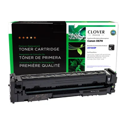 Clover Remanufactured High Yield Black Toner Cartridge for Canon 067HBK (5106C001)