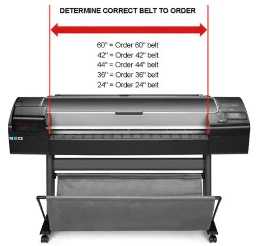 Kit de correa de transporte ligera para la serie HP Designjet Z2100 / Z3100 / Z3200 (tamaño D de 24")