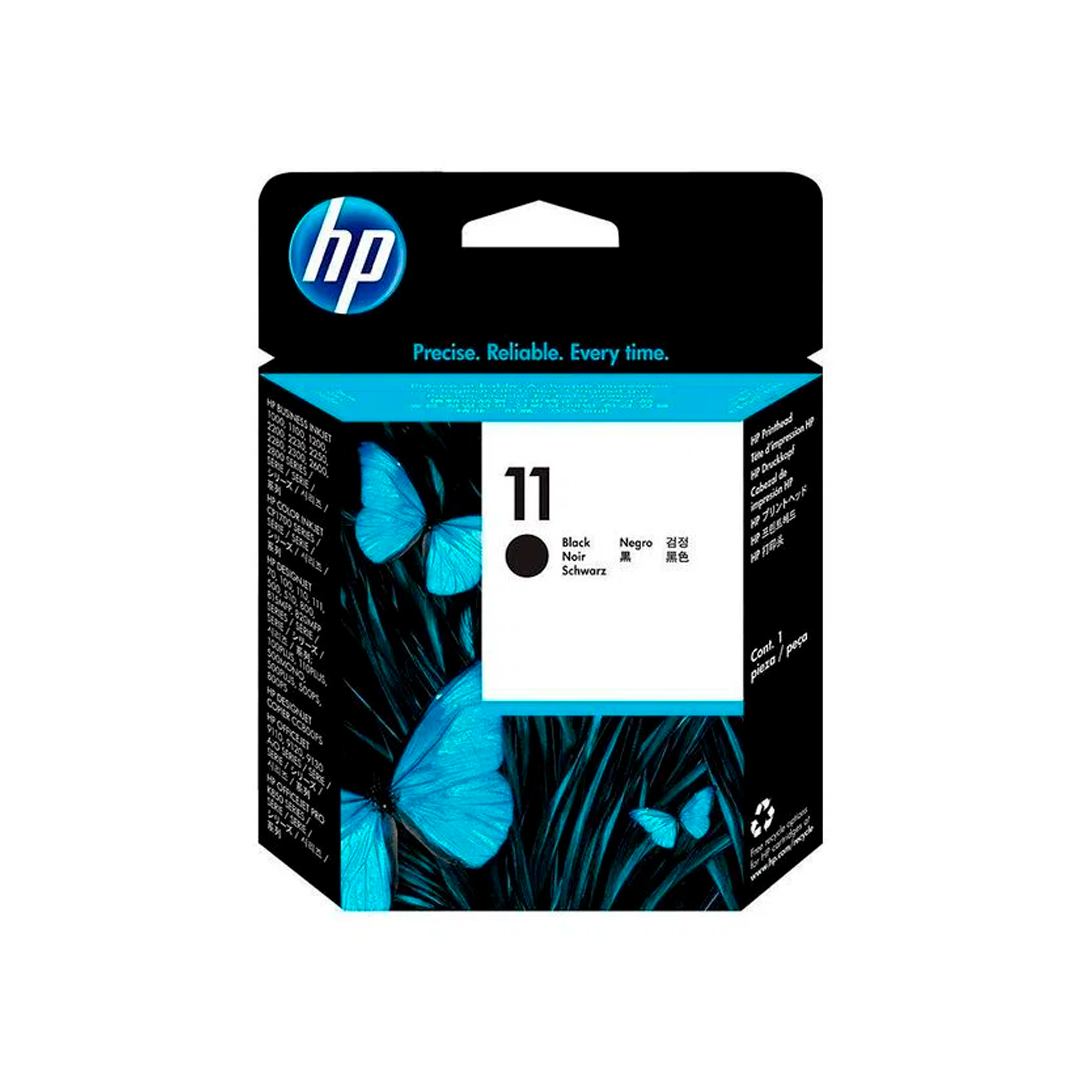 Cabezal de impresión negro HP 11 para HP 1000, 1100, 1200, 2200, 2230, 2250, 2280, 2300, 2600, 2800, HP Color Inkjet cp1700, HP Designjet 70, 100, 110, 111, 500, 510, 800, 815, 820, HP Officejet 9110, 9120, 9130, Pro K850 - C4810A
