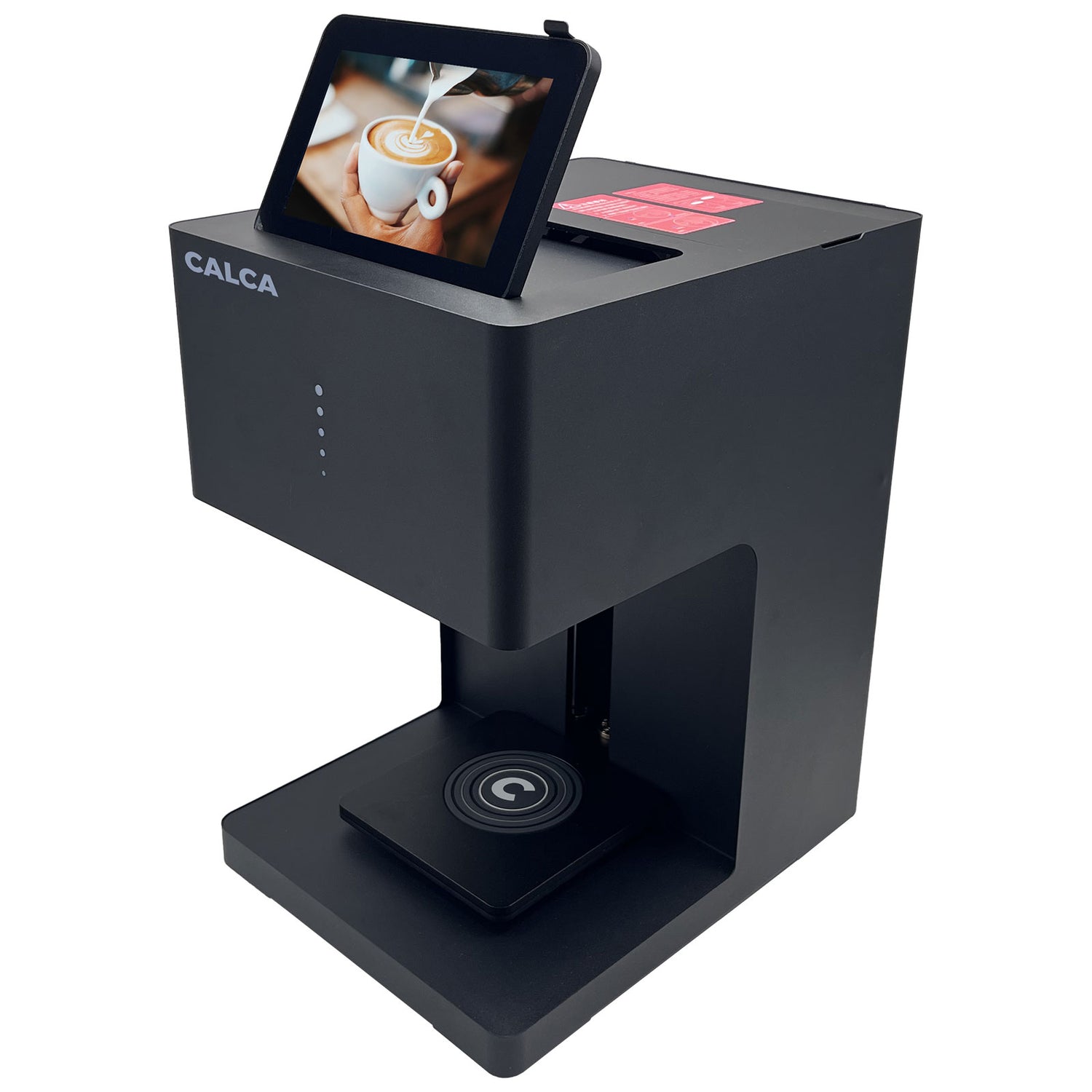 Impresora CALCA de café latte art con WiFi de 600 dpi, apta para uso alimentario, para crear imágenes y patrones DIY en café, postres, pasteles y galletas.