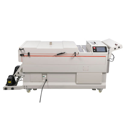 Secador y agitador automático de polvo DTF de reciclaje de alta velocidad CALCA PRO de 24 pulgadas con plataforma de transporte por absorción al vacío y pantalla táctil