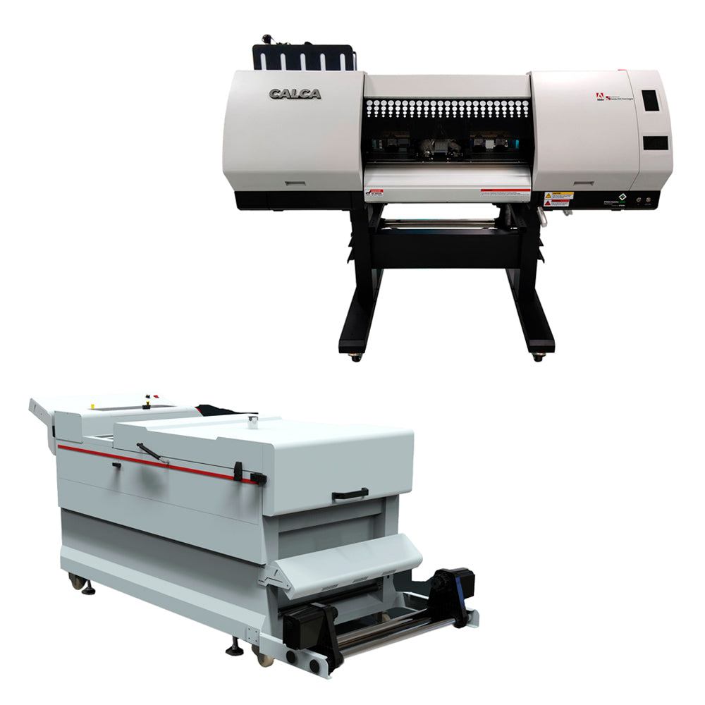 Sistema de impresión DTF CALCA Ultra PRO IV de 24 pulgadas (600 mm) (doble cabezal I3200-A1, agitador y secador de polvo con reciclaje automático)