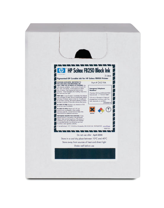Tinta trasera HP Scitex FB250 para impresoras HP Scitex FB500/FB700 (cartucho de 3 litros) - CH219A 