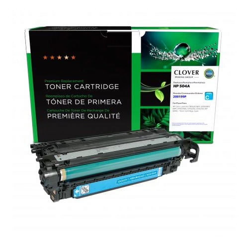 Clover Remanufactured Cyan Toner Cartridge for HP 504A (CE251A)