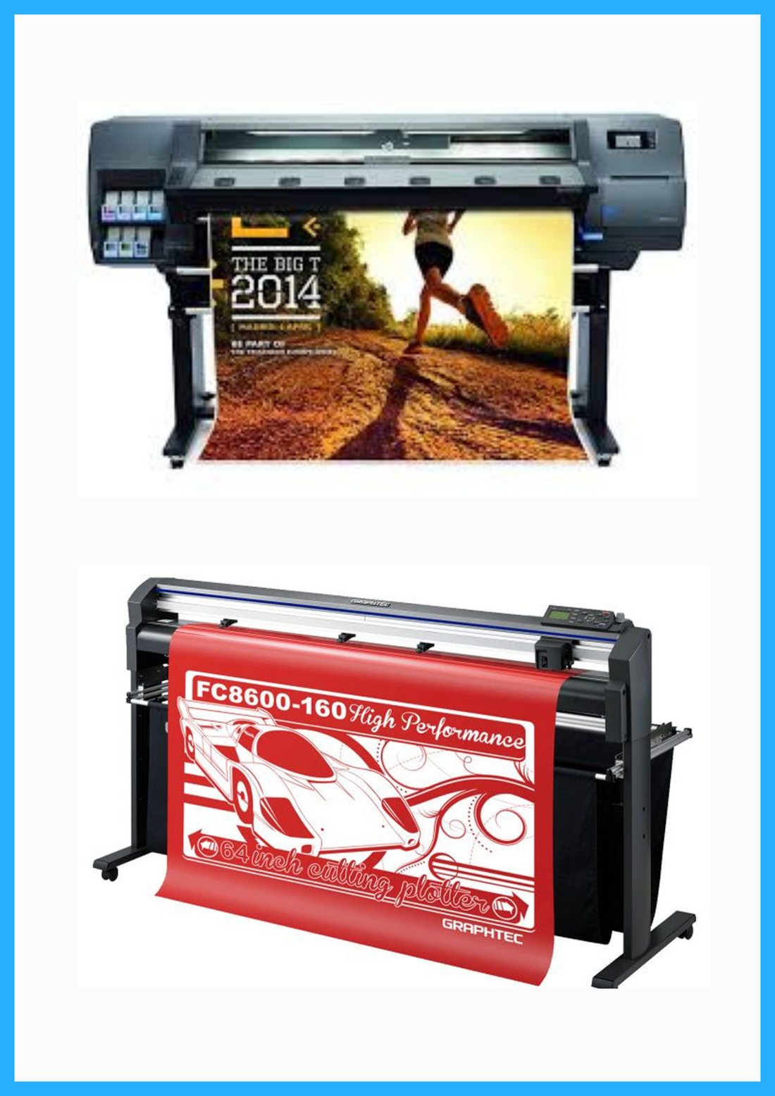 PAQUETE - HP Latex 310 de 54&quot; - Reacondicionada (90 días de garantía) + Plotter de corte de vinilo de alto rendimiento Graphtec FC8600-160 de 64&quot; - Reacondicionado (90 días de garantía) 