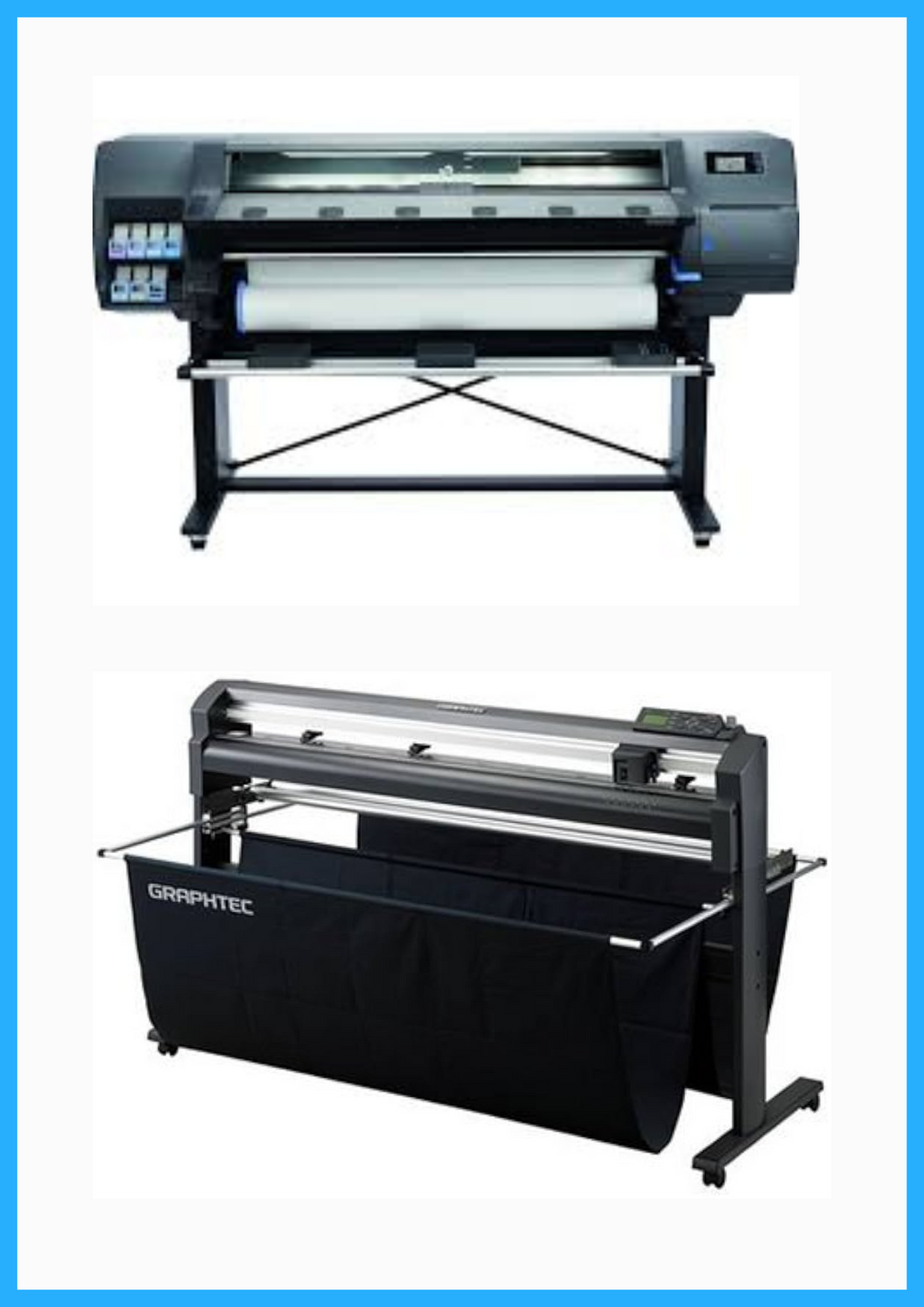 PAQUETE - Impresora HP Latex 315 de 54&quot; - Reacondicionada (90 días de garantía) + Plotter de corte de vinilo Graphtec FC8000-130 de 54&quot; - Reacondicionado (90 días de garantía)
