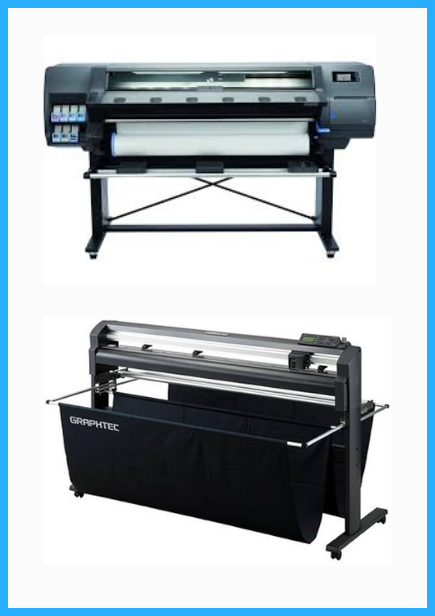 PAQUETE - Impresora HP Latex 315 de 54&quot; - Reacondicionada (90 días de garantía) + Plotter de corte de vinilo Graphtec FC8000-130 de 54&quot; - Reacondicionado (90 días de garantía)