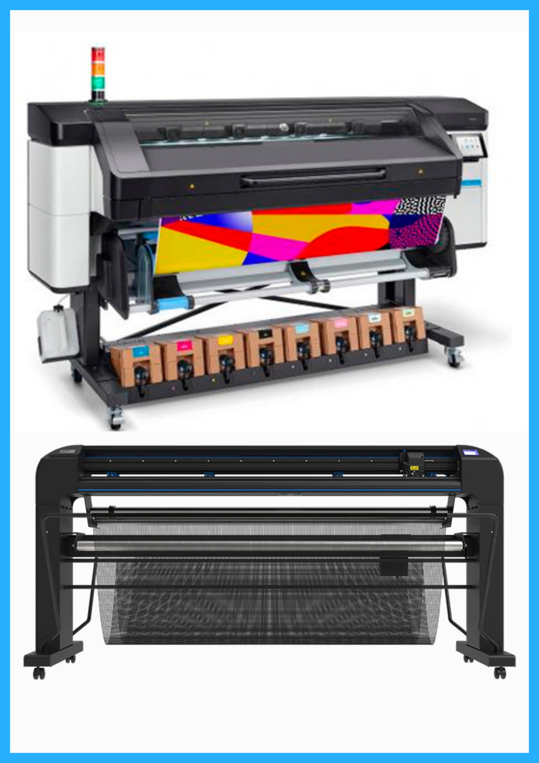 PAQUETE - Impresora HP Latex 800 de formato ancho de 64&quot; - Reacondicionada (1 año de garantía) + Cortadora de vinilo Summa S Class 3 T160 de 62&quot; (S3T160) - Nueva