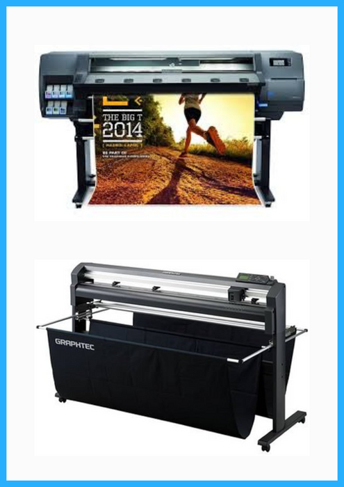 PAQUETE - HP Latex 310 de 54" - Reacondicionada (90 días de garantía) + Plotter de corte de vinilo Graphtec FC8000-130 de 54" - Reacondicionado (90 días de garantía) 