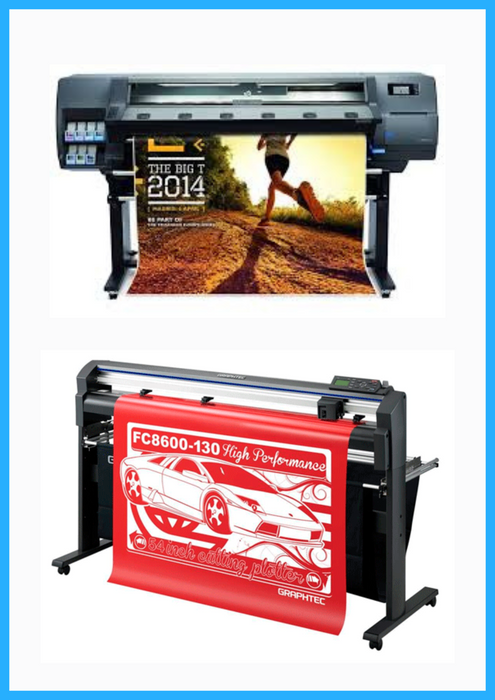 PAQUETE - HP Latex 310 de 54" - Reacondicionada (90 días de garantía) + Plotter de corte de vinilo de alto rendimiento Graphtec FC8600-130 de 54" - Reacondicionado (90 días de garantía) 