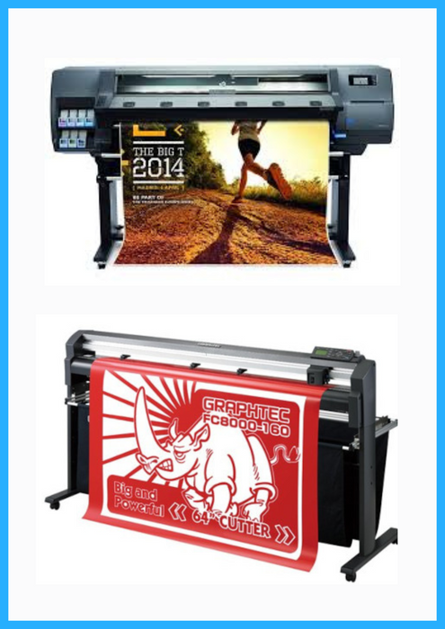 PAQUETE - HP Latex 310 de 54" - Reacondicionada (90 días de garantía) + Plotter de corte de vinilo Graphtec FC8000-160 de 64" - Reacondicionado (90 días de garantía) 