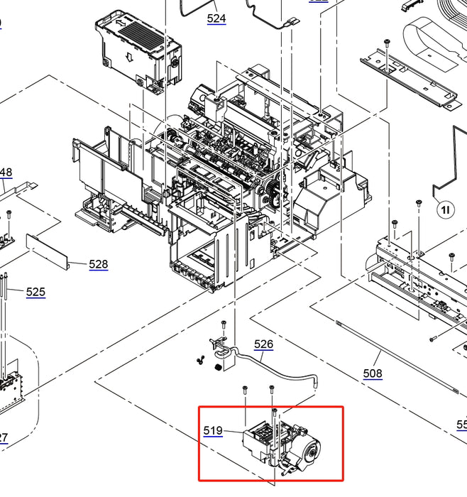 EPSON SureLab D500 D550 D570 SISTEMA DE TINTA / Unidad de limpieza - 1901666