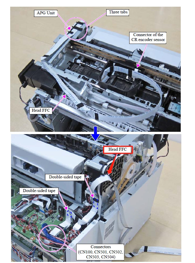 Cable FFC del cabezal CR para EPSON SureLab D700, D800, D850 y D870 - 1619758