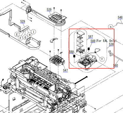 Conjunto de tapa de bomba EPSON SureLab D700, D800, D850 y D870 / Unidad de limpieza / Unidad de taponado - 1766396