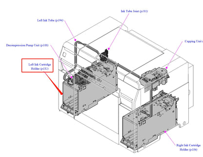 EPSON SureLab D800 D830 D850 D860 D870 PORTATILES IZQUIERDO - 1886598 / 1876557