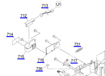 Placa multisensor EPSON Pro 4880 4800 4450 4400 4000 - 2080204