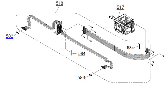 EPSON Pro 4900 / 4910 SC-P5000 Conjunto de compuerta (incluido el tubo) - 1710748 / 1655135 / 1580221