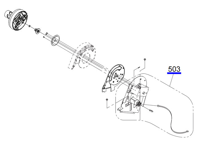 EPSON Pro P6000 P7000 P8000 P9000 7890 7700 7900 9700 9890 9900 Conjunto de motor de rebobinado