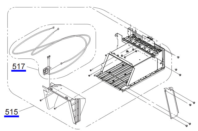 Soporte de tinta derecho EPSON Pro 7890/9890 - 1550864 / 1811655
