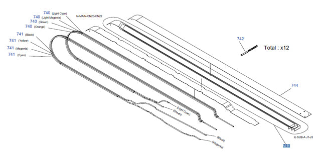 Arnés de cables FFC EPSON Pro GS6000 CR (imitación) - 2123092