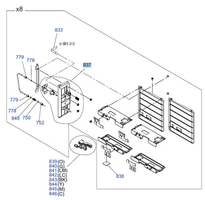 Conjunto de soporte de circuito integrado EPSON Pro GS6000 - 1498545