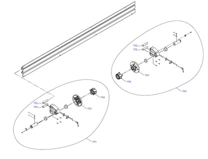 Soporte para rollo de material EPSON Pro GS6000 L2 - 1496329