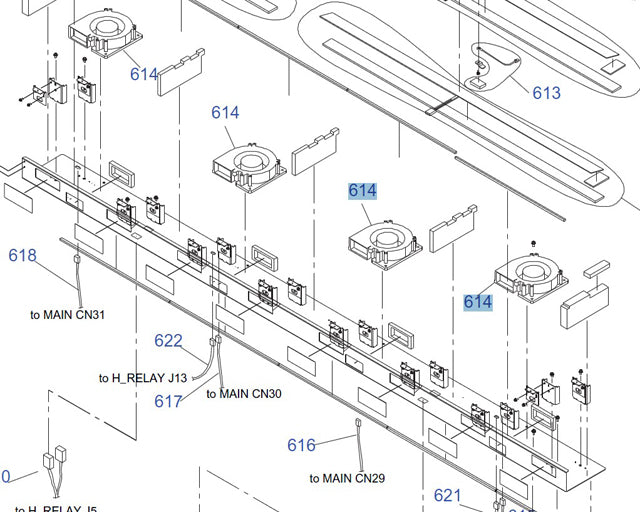 Conjunto de ventilador de aspiración EPSON Pro GS6000 - 2105049