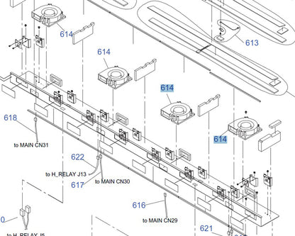 Conjunto de ventilador de aspiración EPSON Pro GS6000 - 2105049