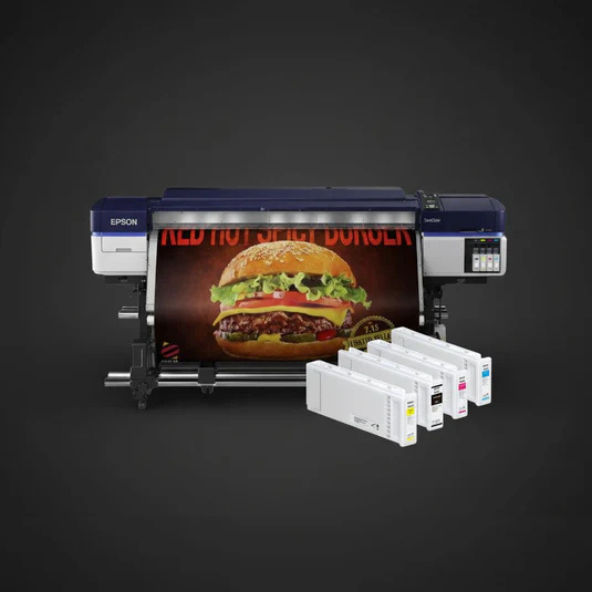 Epson SureColor S40600 Production Edition 64" Roll-to-Roll Solvent 4-Color Printer - Refurbished (1 Year Warranty) + Starter Supplies