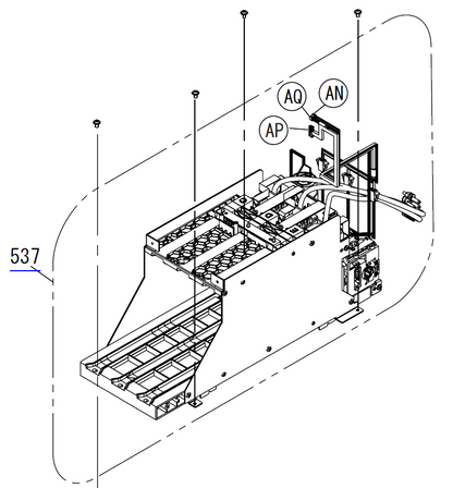 EPSON F2000 F2100 CONJUNTO DE PORTATINTAS (IZQUIERDO) - 1882981 / 1748915 / 1828630