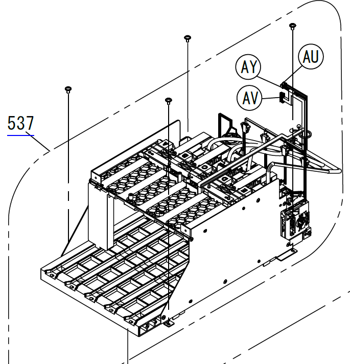 EPSON F2100 F2130 F2140 F2150 F2170 CONJUNTO DE PORTADOR DE TINTA (DERECHO) - 1882980 / 1748914