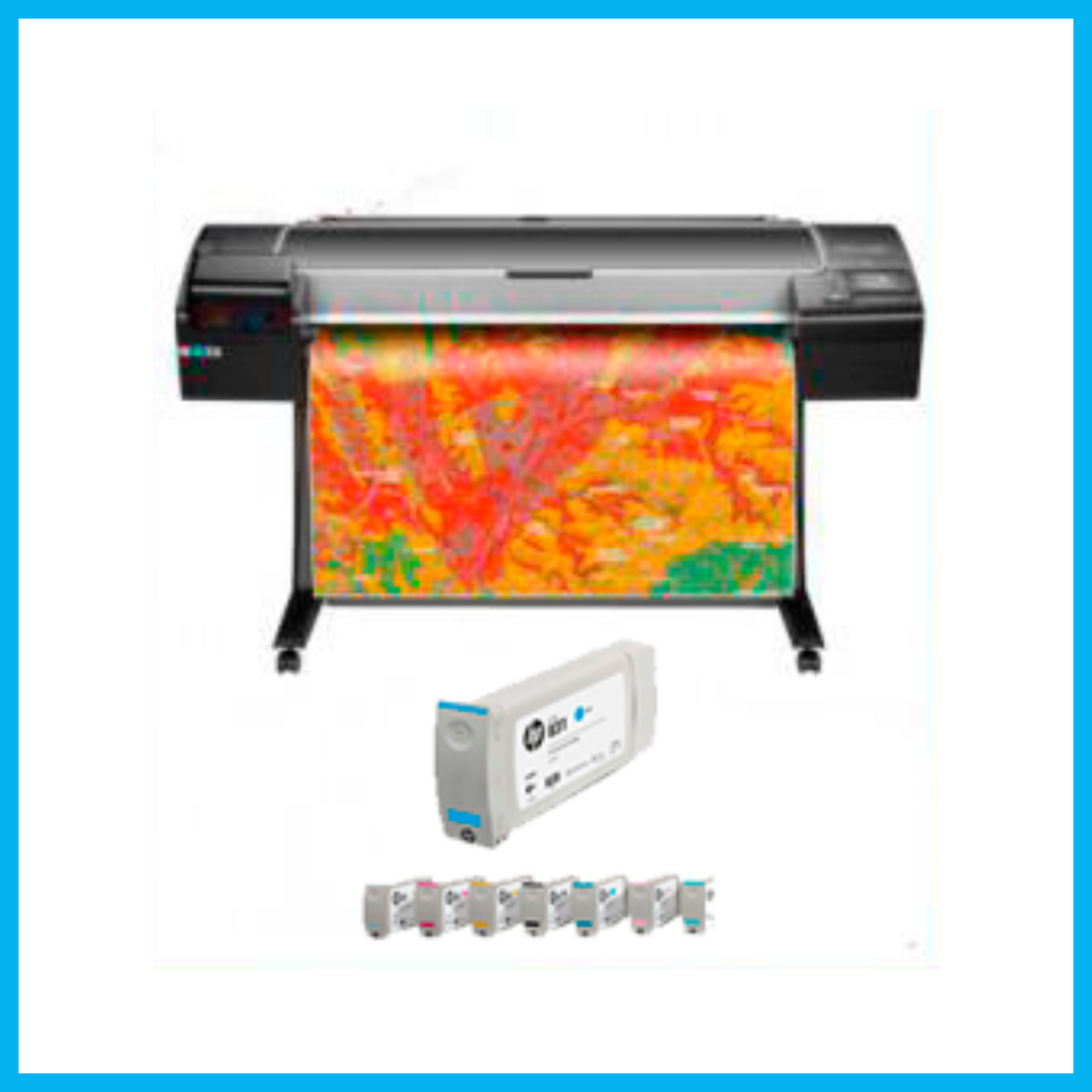 Impresora HP DesignJet Z5600 PostScript de 44 pulgadas - Reacondicionada (1 año de garantía) con consumibles de inicio 