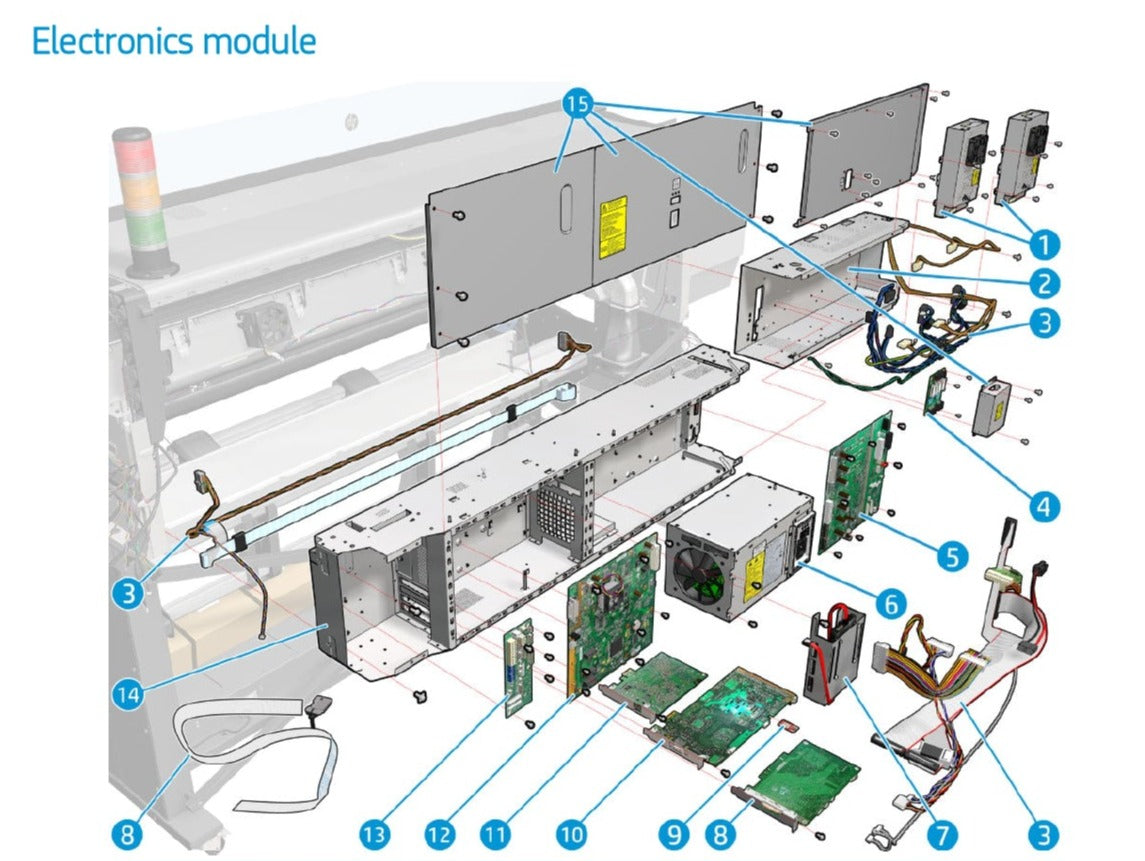 Cubiertas E-Box para HP Latex serie 560 (M0E29-67069) - Nuevas