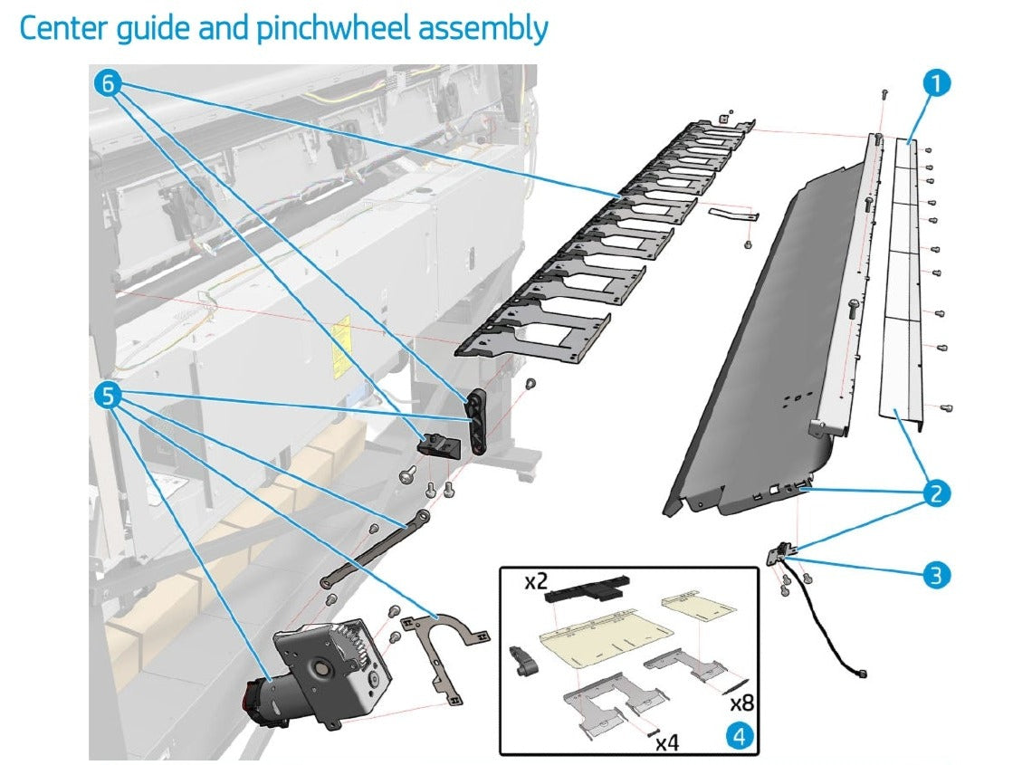 Conjunto de entrada de medios para HP Latex serie 560 (M0E29-67024) - Nuevo