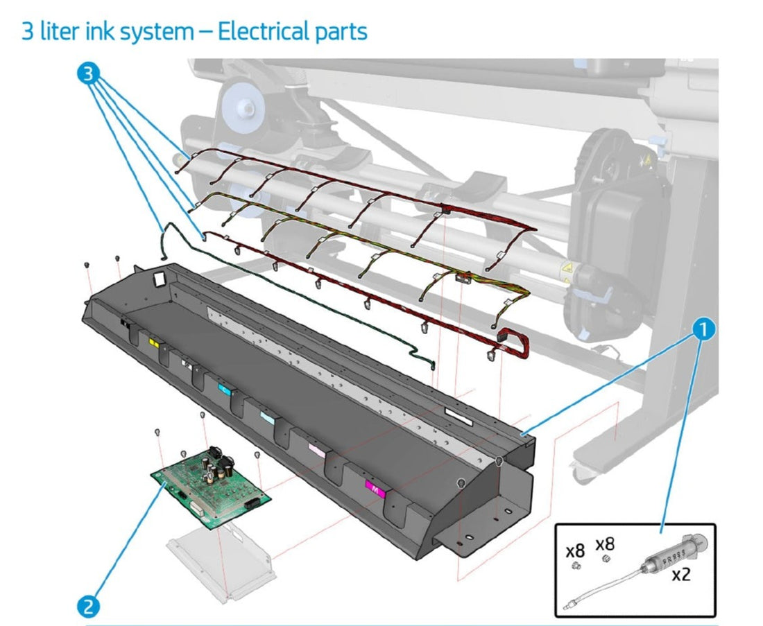 Conjunto de placa de PC para HP Latex serie 500 y 370 (G2W18-67001) - Nuevo