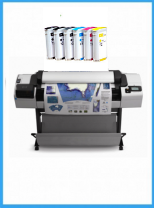 Impresora multifunción HP Designjet T2300 de 44&quot; (CN727A) - Reacondicionada (1 año de garantía + consumibles de inicio) 