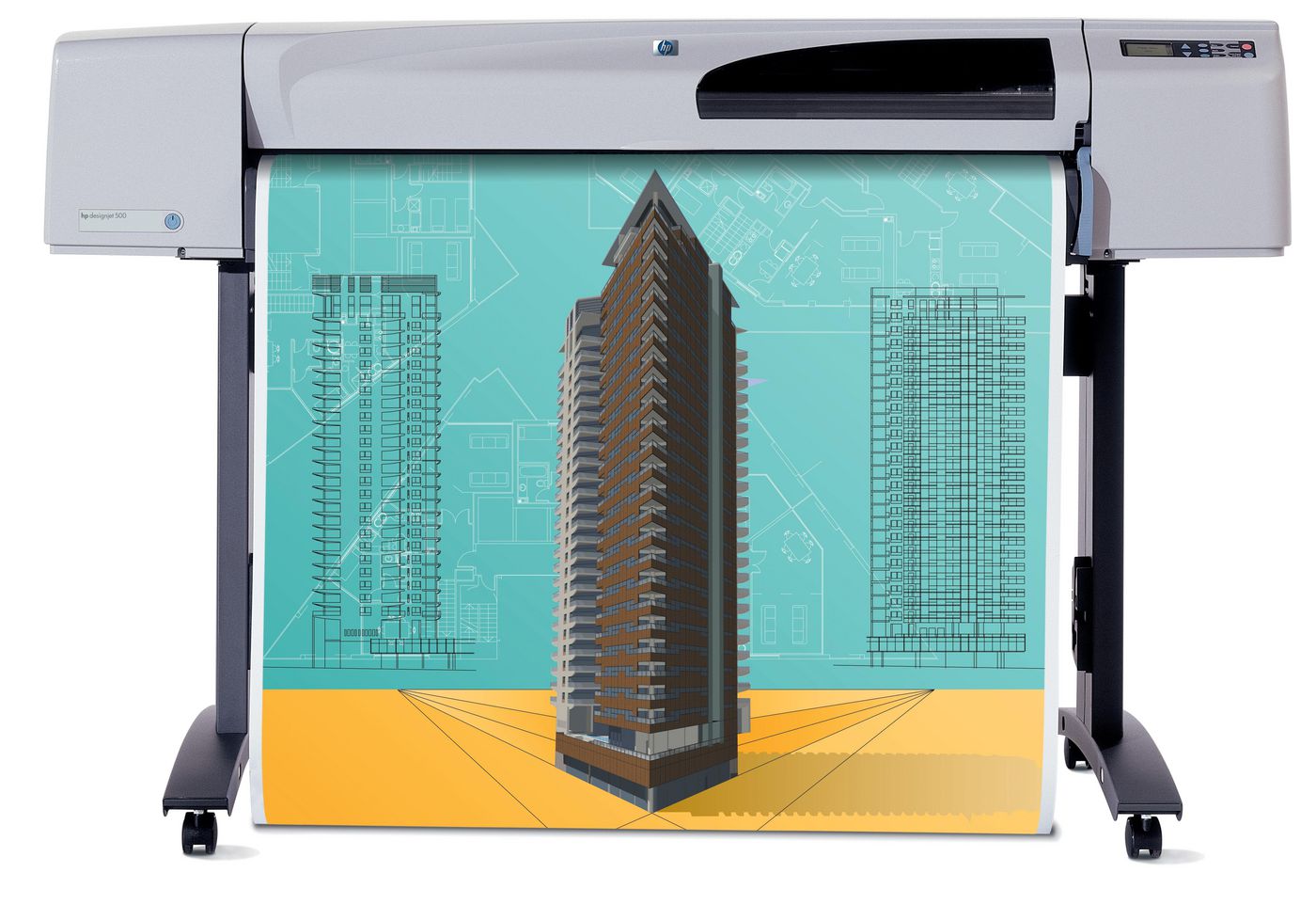 Impresora HP DesignJet 500PS de 42&quot; (C7770C) - Reacondicionada (1 año de garantía)