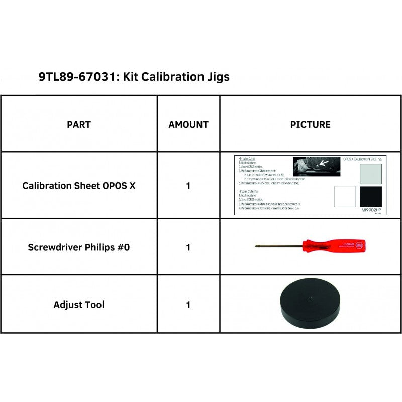 Plantillas de calibración del kit SummaCut para la serie Summa S One (9TL89-67031)