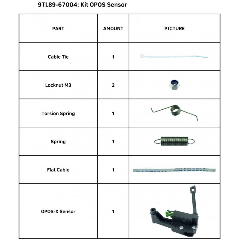 Kit de sensores OPOS SummaCut (9TL89-67004)