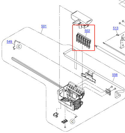 SOPORTE PARA CONECTOR EPSON L1800 CSIC - 1438945