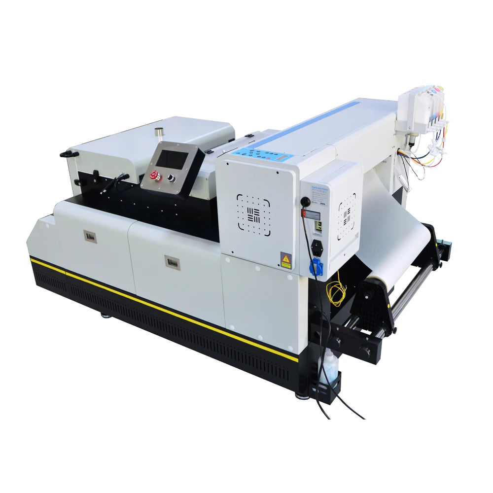 Sistema de impresión DTF multifunción Legend Plus de 24 pulgadas (600 mm) con impresora DTF (cabezales de impresión duales Epson I3200-A1), agitador de polvo y secador