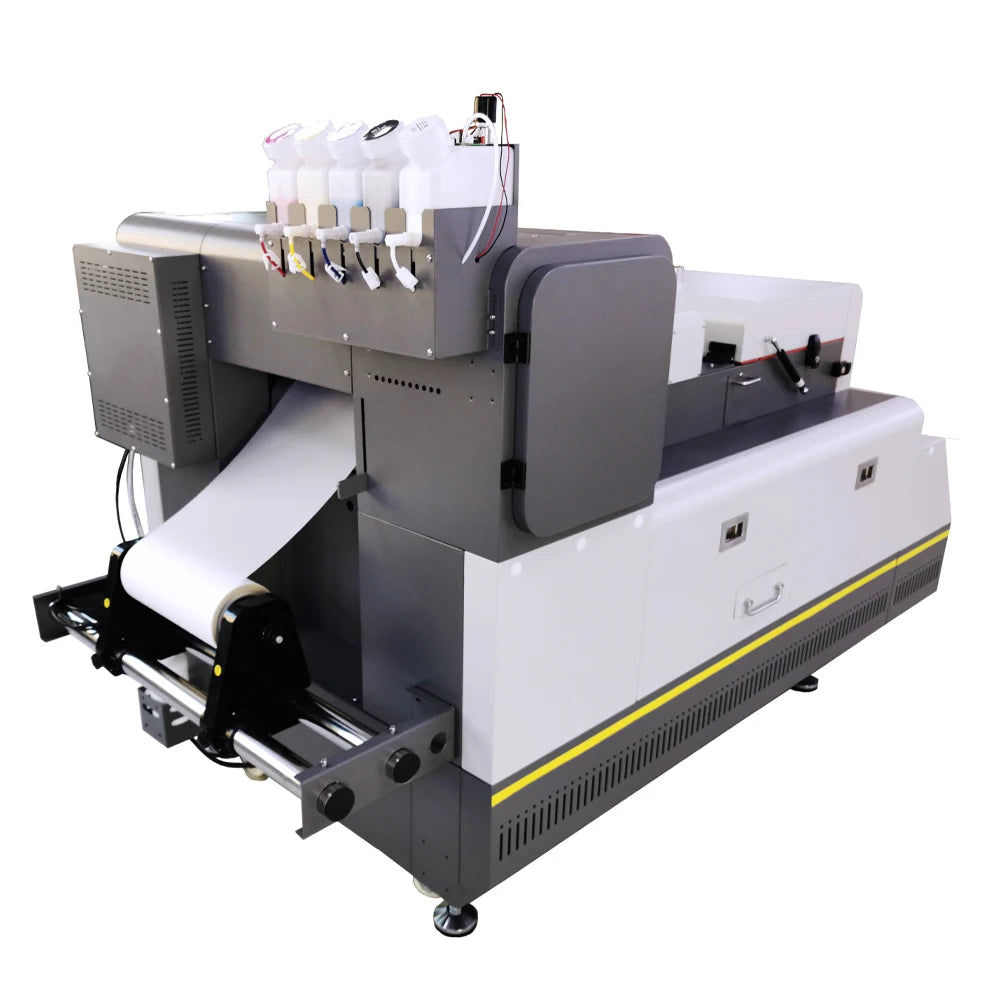 Sistema de impresión DTF multifunción Legend Pro de 14,57 pulgadas (370 mm) con impresora DTF (cabezales de impresión duales Epson I3200-A1), agitador de polvo y secador