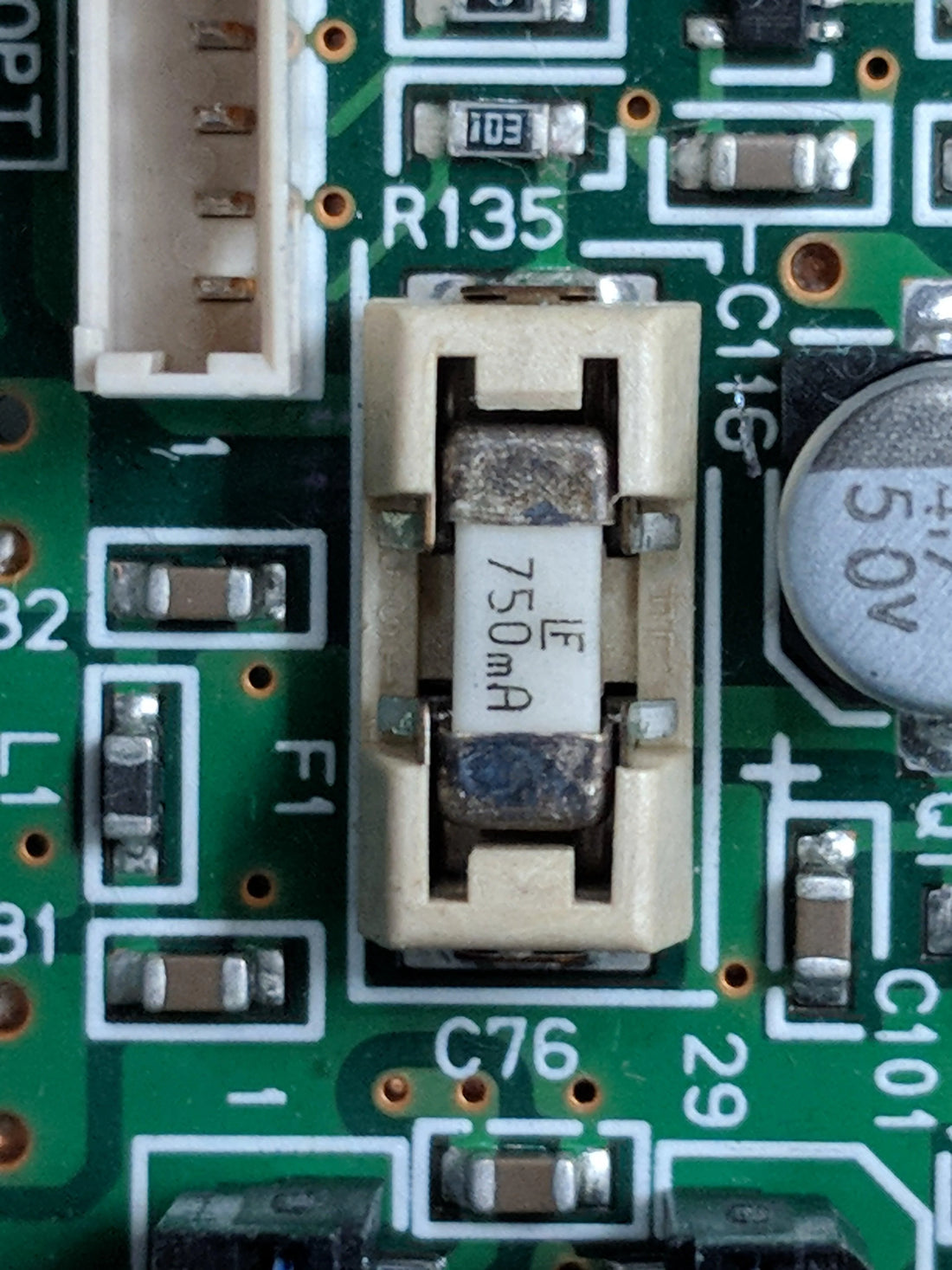 Mutoh PN 60501-0003 (Fusible de cabezal de 0,750 mA)