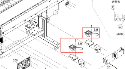Ventilador de succión EPSON - B7000 P10000 P20000 R5000 / S30600 S50600 S70600 F10000 - 2139052