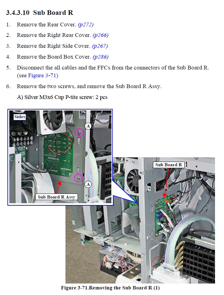 EPSON SureColor P7500 P7550 P7570 / P9500 P9550 P9570 PLACA SUB R - 2199865
