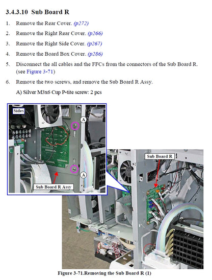 EPSON SureColor P7500 P7550 P7570 / P9500 P9550 P9570 PLACA SUB R - 2199865