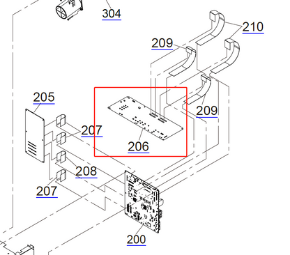 EPSON SureColor P7500 P7550 P7570 / P9500 P9550 P9570 PLACA DE CONTROL - 2199857