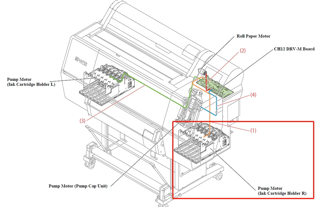 EPSON SureColor P7500 P7550 P7570 / P9500 P9550 P9570 IH R ASSY (TITULAR DE LOS DERECHOS) - 1860607