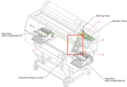 EPSON SureColor P7500 P7550 P7570 / P9500 P9550 P9570 CONJUNTO DE TAPA DE BOMBA / Unidad de limpieza - 1917861 / 1879158