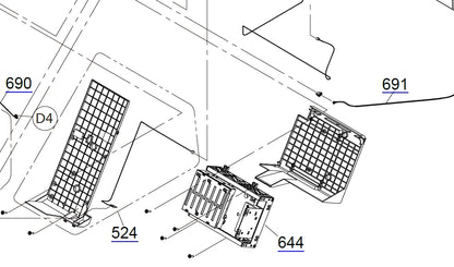 EPSON SureColor P7500 P7550 P7570 / P9500 P9550 P9570 CONJUNTO DE TAPA DE SEGURIDAD - 1821516